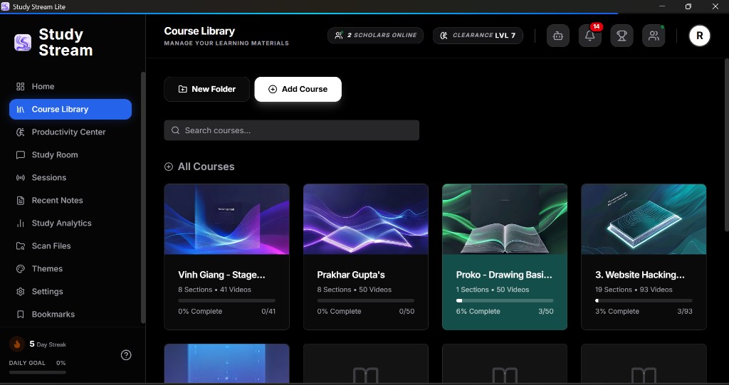 Study Stream Lite library on Windows
